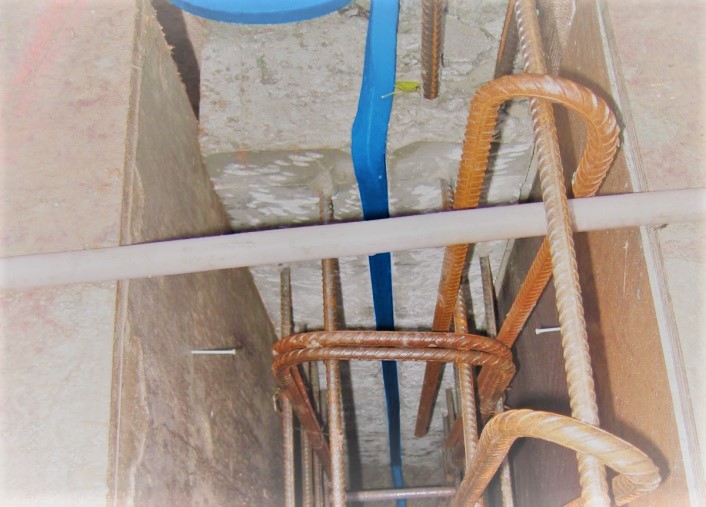 573. függőleges munkahézag fal-fal hézagszigetelés Bautec Swell szalaggal